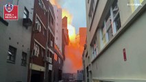 حريق هائل يلتهم مبنى وسط سيدني