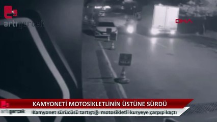 Tartıştığı kuryeye kamyonetle çarptı