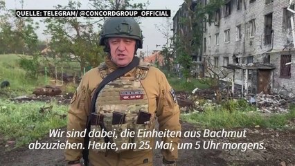 Prigoschin: Wagner-Gruppe übergibt Bachmut an russische Armee