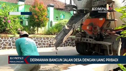 HB Rasiman, Warga Desa Lebo, Bangun Jalan Desa dengan Uang Pribadi demi Kenyamanan Warga