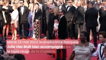 Julie Viez apparaît avec son bébé sur le tapis rouge du festival de Cannes