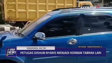 Download Video: Petugas Dishub Nyaris Jadi Korban Tabrak Lari Truk | POP NEWS