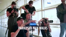 Paralysed man walks again thanks to groundbreaking thought-controlled implants