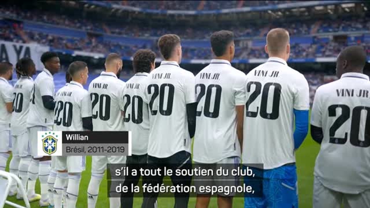 Racisme - Willian espère que Vinicius "continue à écrire l'histoire au Real Madrid"