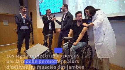 Grâce au couplage de deux technologies, un paraplégique retrouve le contrôle de la marche