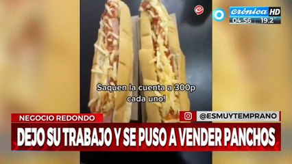 Renunció a su trabajo, se puso a vender panchos, ... ¡y recaudó una fortuna!