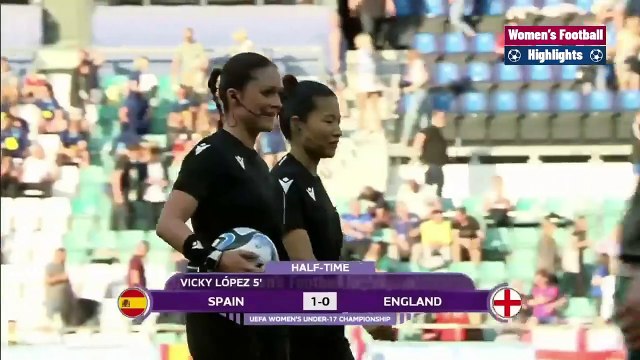 Spain vs England | U17 Women's European Championship Semi Final | football highlights