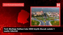 Türk Mutfağı Haftası'nda 3500 kişilik Bucak salebi 1 saatte tükendi