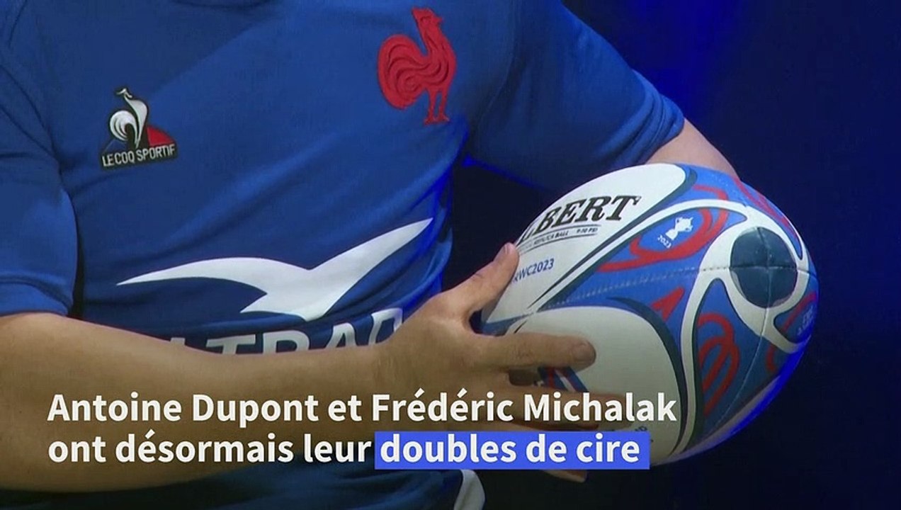 Rugby: Dupont et Michalak entrent au musée Grévin à 100 jours du Mondial-2023
