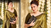 Ankita Lokhande ने साड़ी में छुपाया बेबी बंप ? फैंस बोले Good News | FilmiBeat