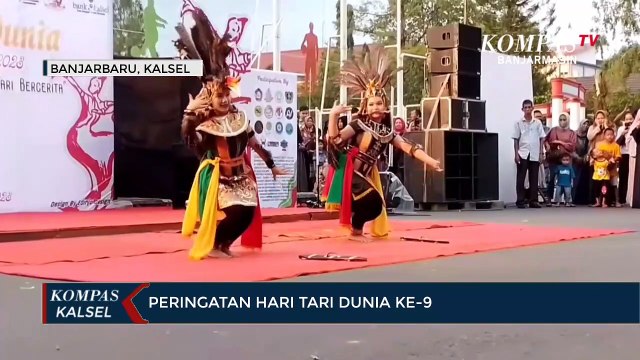 Meriahnya Puluhan Sanggar di Banjarbaru Menari Estafet 9 Jam Peringati Hari Tari Dunia