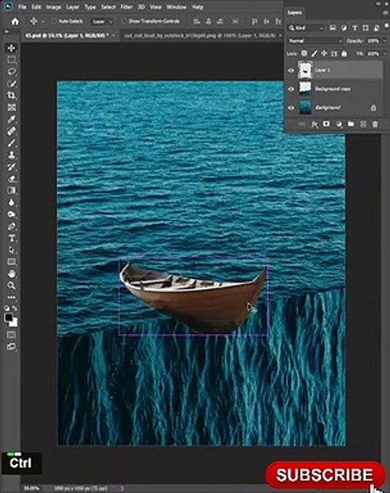 Surreal ocean effect in Photoshop