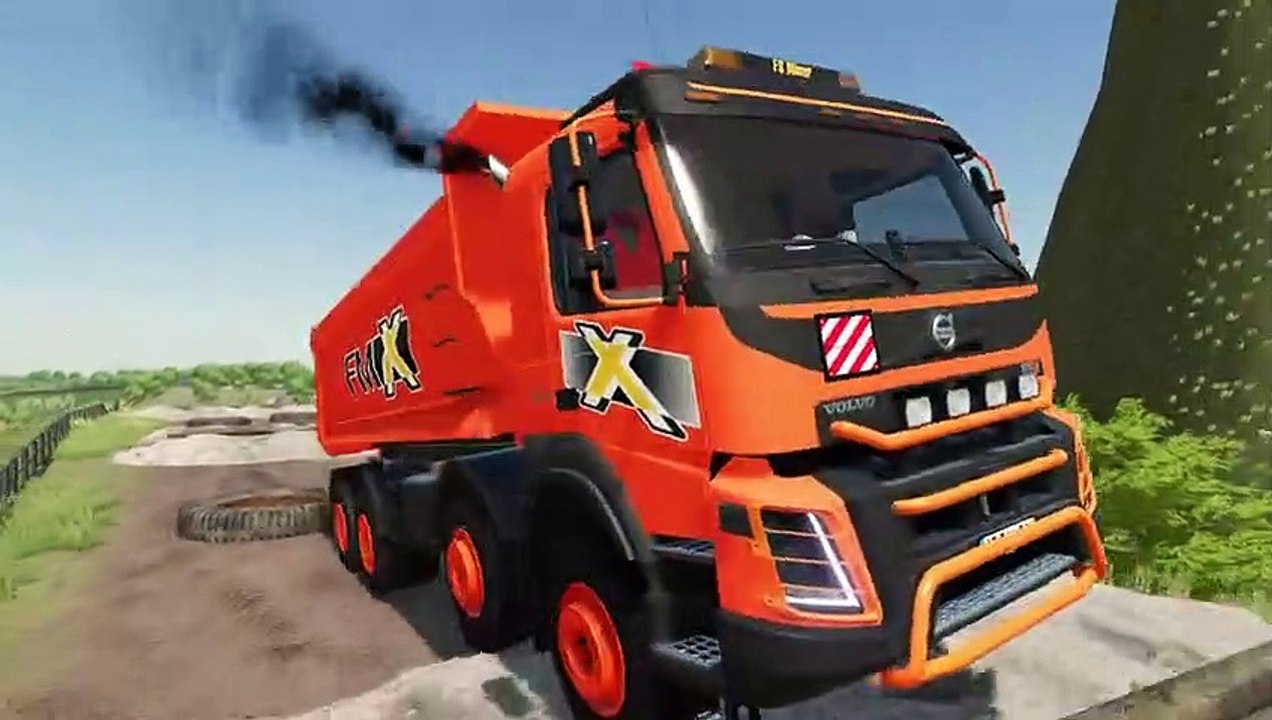 Farming Simulator 22 114 - COLORED VOLVO vs MAN TIPPERS DEATH RUN