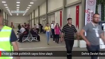 Defne Devlet Hastanesi'nde günlük poliklinik sayısı bine ulaştı