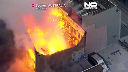 WATCH: Massive fire destroys building in Sydney