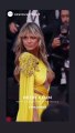 Cesur sarı elbisesiyle kırmızı halıda boy gösteren Heidi Klum fena frikik verdi