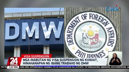 Mga inabutan ng visa suspension ng Kuwait, hinahanapan ng ibang trabaho ng DMW | 24 Oras