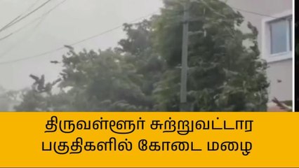 Descargar video: திருவள்ளூர் சுற்றுவட்டார பகுதிகளில் கோடை மழை!