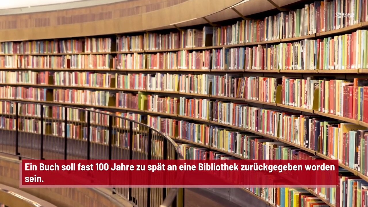 Buch 100 Jahre zu spät in Bibliothek abgegeben