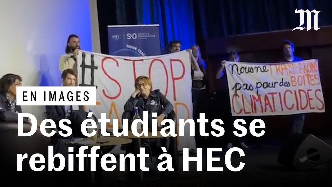 Des étudiants d’HEC perturbent la venue de diri...