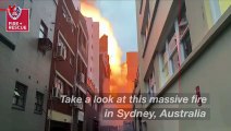 Huge Fire in Sydney Causes Building Collapse, 120 Firefighters on the Scene