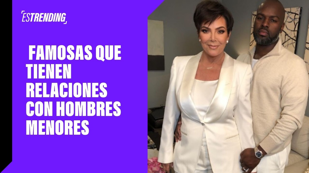 Famosas que tienen relaciones con hombres menores
