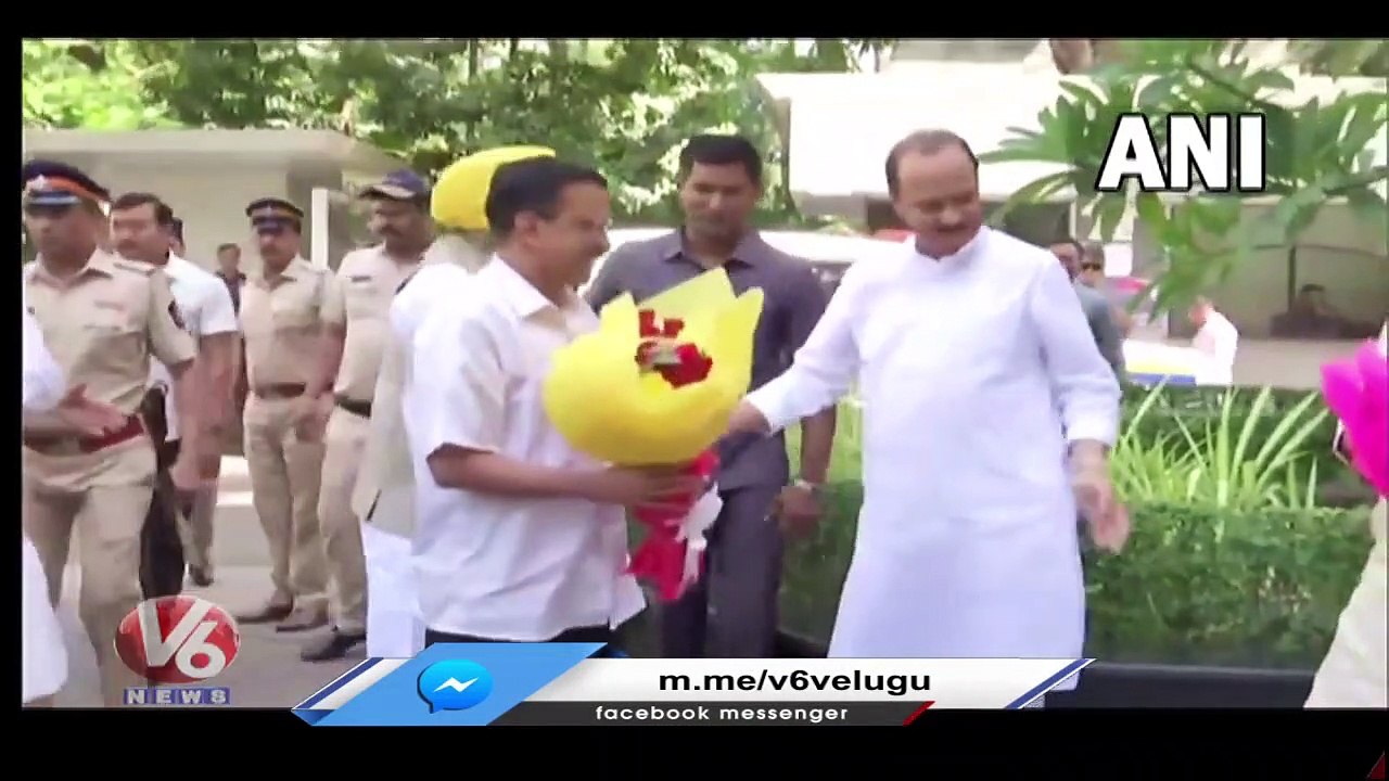 Delhi CM Arvind Kejriwal Meeting With NCP Chief Sharad Pawar _ Mumbai _ V6 News