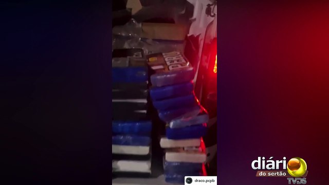 Em Patos, Polícia Civil e PRF apreendem cerca de 150 kg de cocaína e prendem dois suspeitos