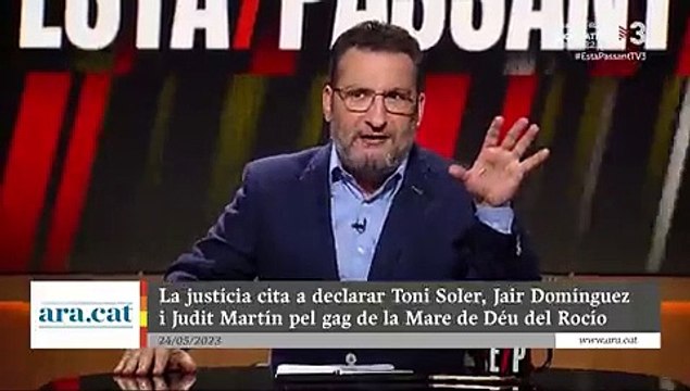 Toni Soler se mofa de su citación judicial por un gag de TV3: Tengo pilates