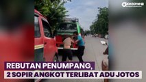 Ugal-Ugalan, 2 Sopir Angkot Terlibat Adu Jotos saat Rebutan Penumpang di Medan