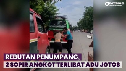 Ugal-Ugalan, 2 Sopir Angkot Terlibat Adu Jotos saat Rebutan Penumpang di Medan
