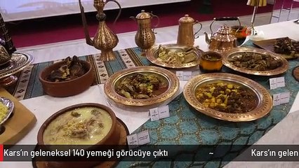 Kars'ın geleneksel 140 yemeği görücüye çıktı