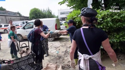 Скачать видео: Alluvione a Forl?: in azione per salvare i libri della biblioteca del Seminario