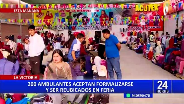 La Victoria: más de 200 ambulantes ya cuentan con puestos formales