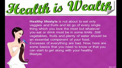 Health tips for a healthy life style _ Health and Fitness