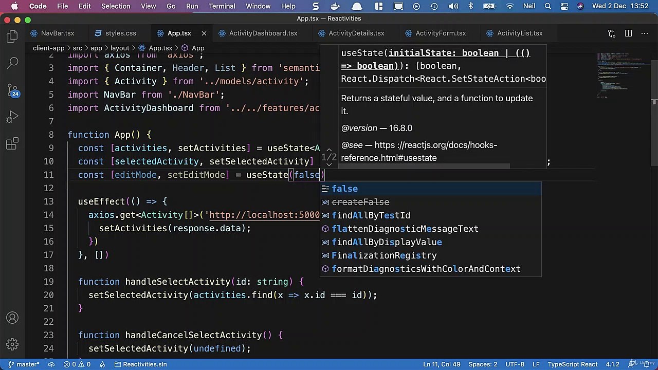 Creating a CRUD application in React - Displaying the createedit form