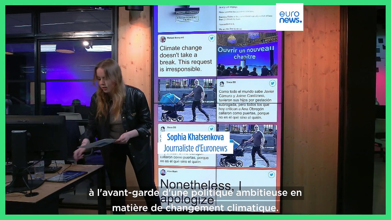 Suppression de vols intérieurs courts : "Nous sommes les premiers à le faire", se félicite E. Macron