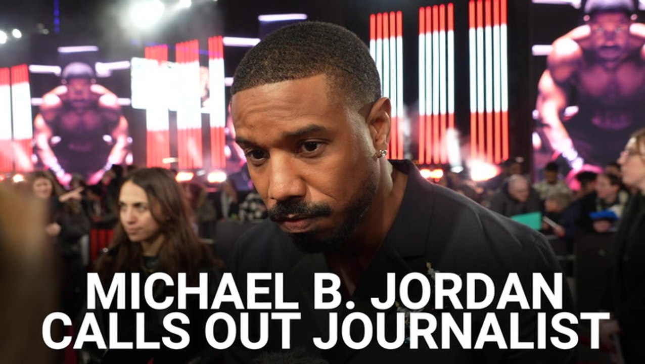 See Michael B. Jordan Call Out Reporter (And Former Classmate) During ...