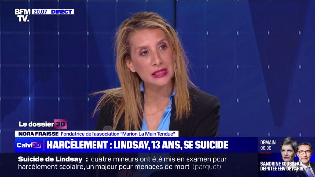 Suicide de Lindsay: Quand un enfant de la République meurt, c'est toute la République qui se meurt pour Nora Fraisse (association Marion La Main Tendue )