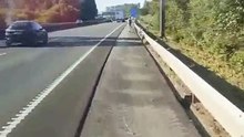 Jovem filmado a circular de trotinete eltrica na A28 em Viana do Castelo