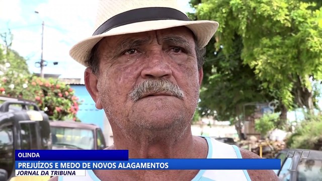 Prejuízos e medo de novos alagamentos em Olinda