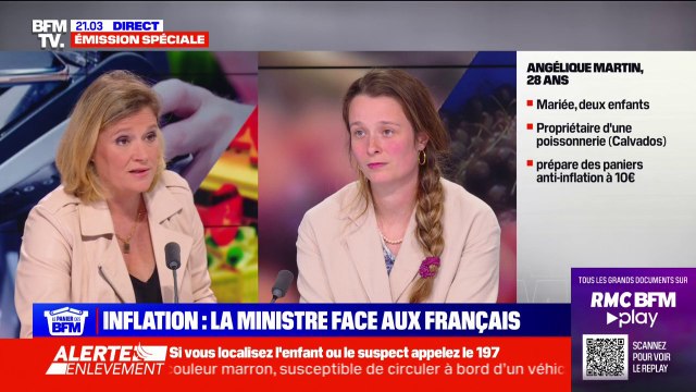 Qu'est-ce que le gouvernement pourrait faire pour nous aider ? , Angélique Martin, poissonnière, propose des paniers anti-inflation dans le Calvados