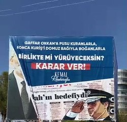CHP'nin provokatif afişleri söküldü