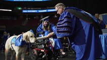 Service dog ‘graduates’ alongside owner at New Jersey university
