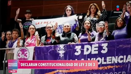 Legisladoras celebran la Ley 3 de 3