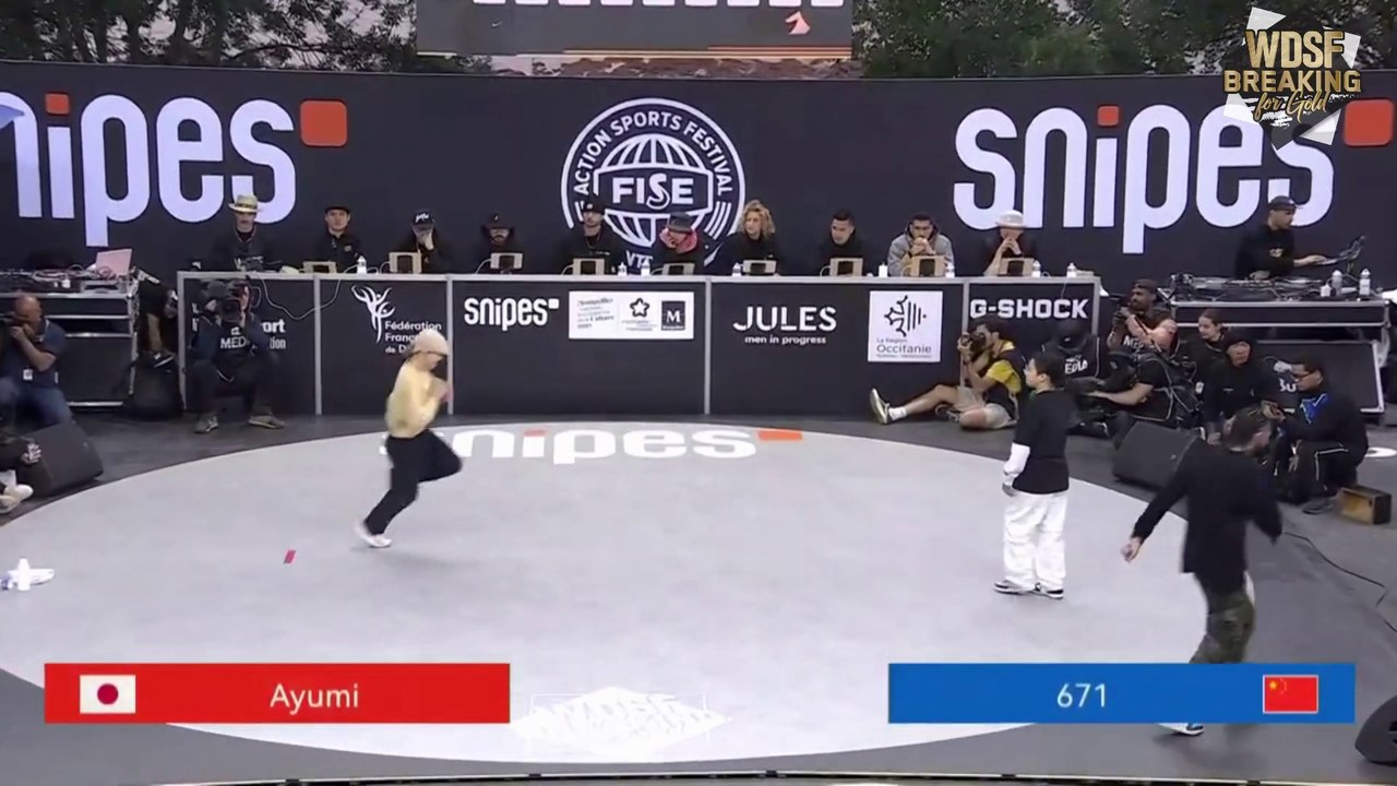 BGIRL AYUMI VS BGIRL 671 | TOP 8 | 1 VS 1 | WDSF MONTPELLIER FRANCE 2023
