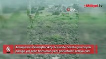 Amasya’da oluşan hortumun yeni görüntüleri ortaya çıktı