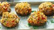 Easy Cheese & Sausage Stuffed Mushrooms Recipe - perfect for parties!