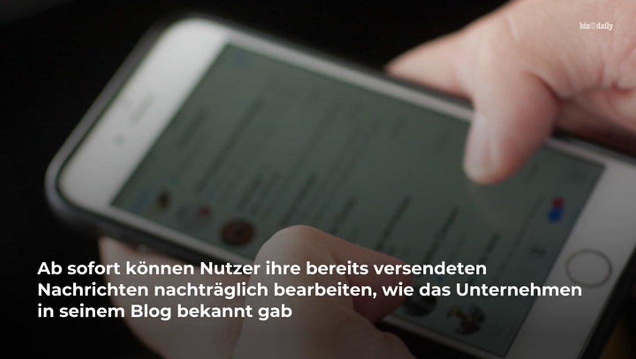 WhatsApp: Nachrichten können nachträglich bearbeitet werden