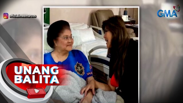 Sen. Marcos: Bumubuti na ang kondisyon ni dating First Lady Imelda Marcos | UB